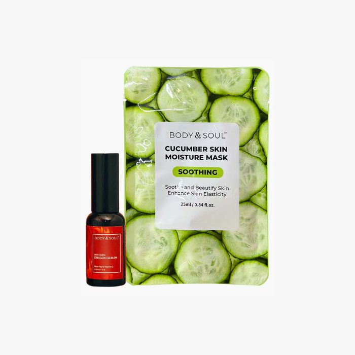 Dragon Serum and Cucumber Mask Bundle