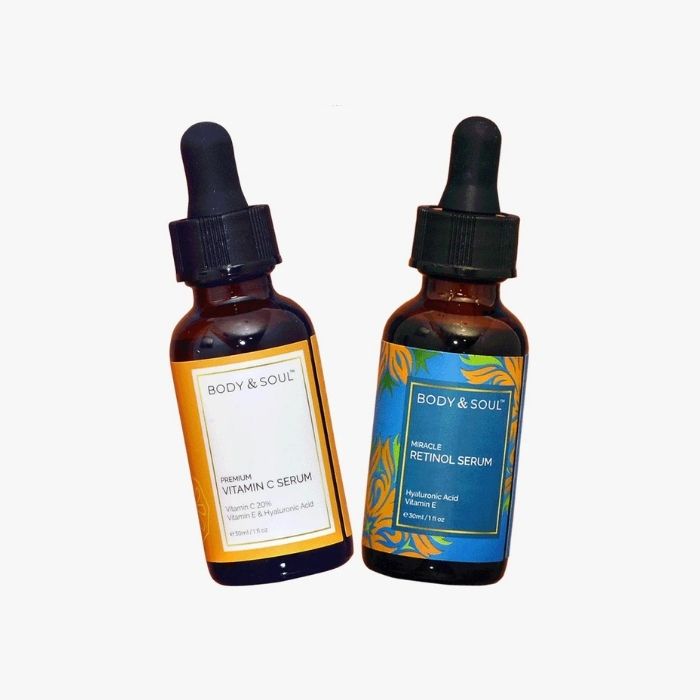 Premium Vitamin C and Retinol Serum Bundle