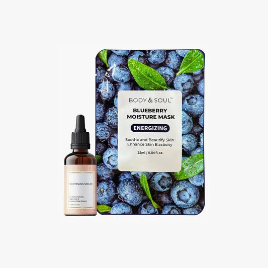 Whitening Serum and Blueberry Mask Bundle